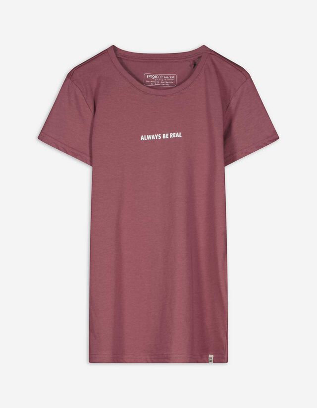 T-Shirt - Print - dunkelrot