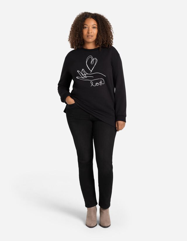 Jeans - Kn&ouml;chellang - schwarz