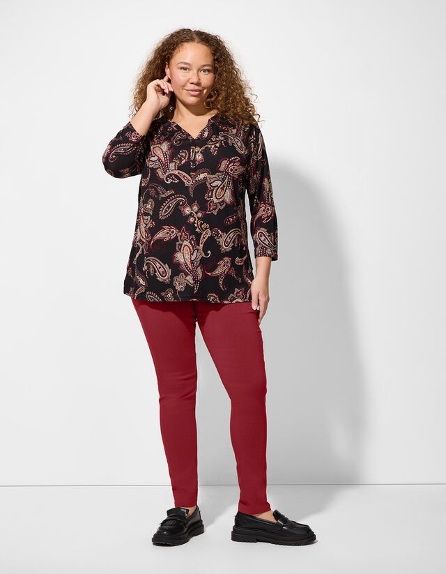 Jeggings - Regular Waist - dunkelrot