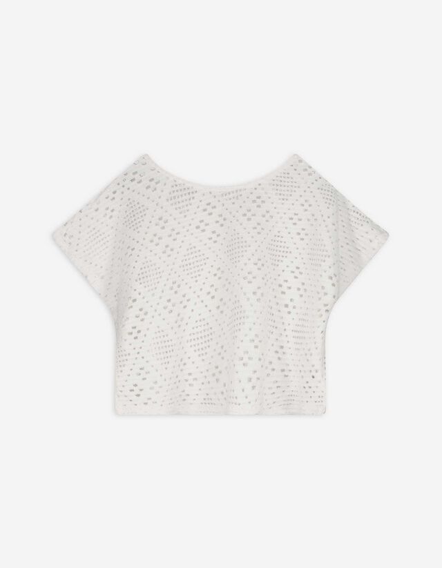 T-Shirt - einfarbig - wei&szlig;