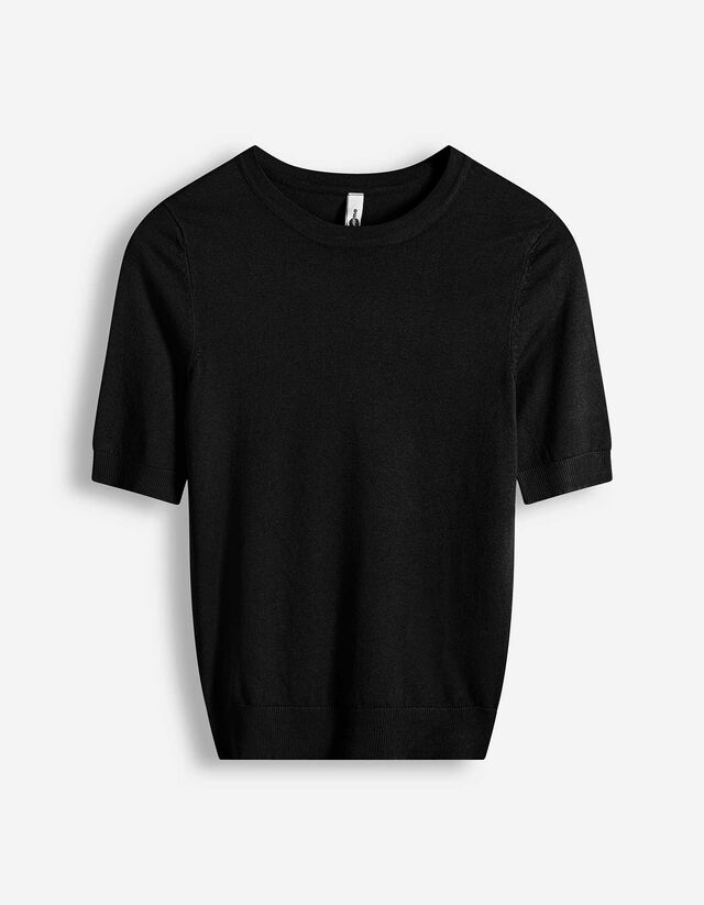 Pullover - Kurze &Auml;rmel - schwarz