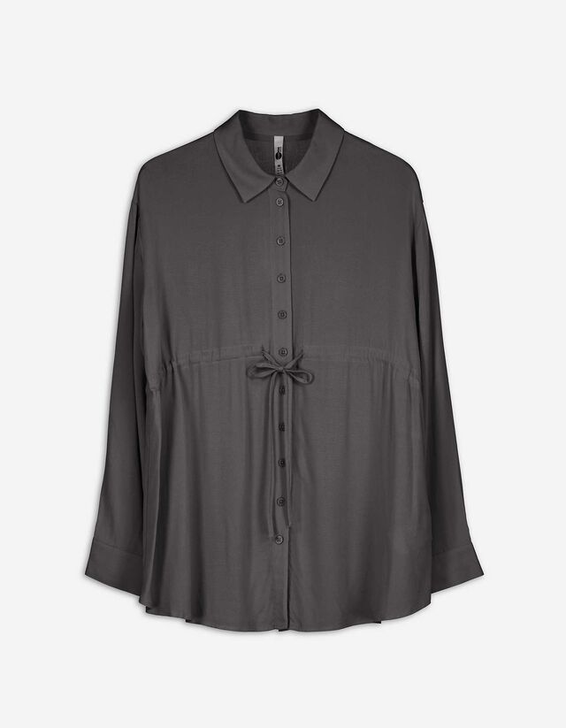 Hemdbluse - Umstandsmode - dunkelgrau