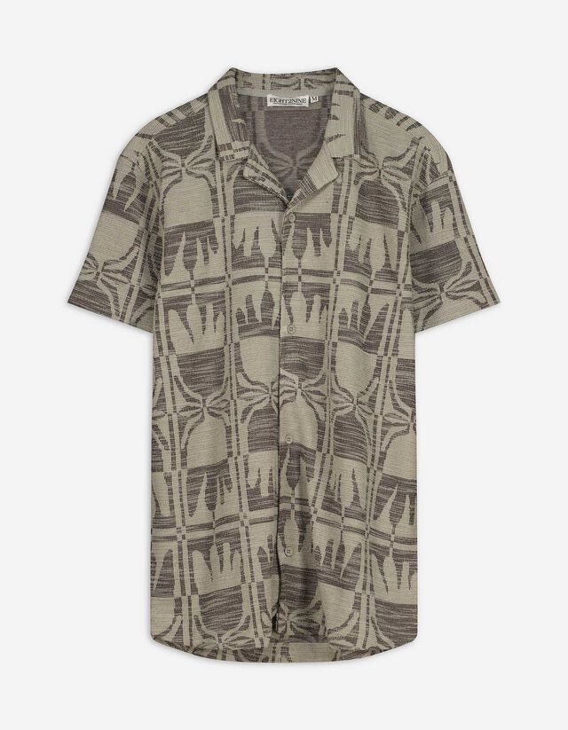 Hemd - Jacquard - dunkelgr&uuml;n