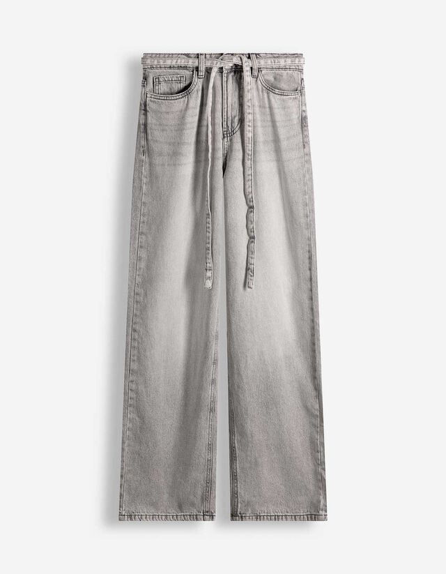 Jeans - Straight Fit - grau