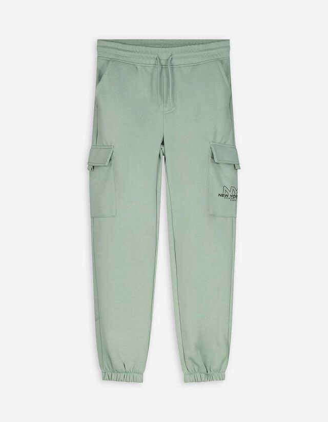 Cargohose - Sweat - dunkelgr&uuml;n