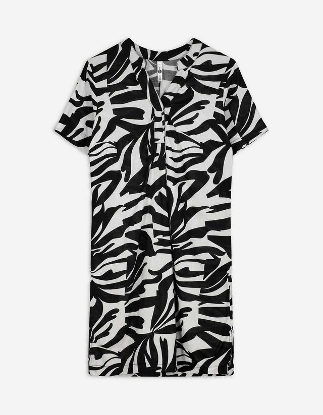 Kleid - Seitenschlitz - wei&szlig;