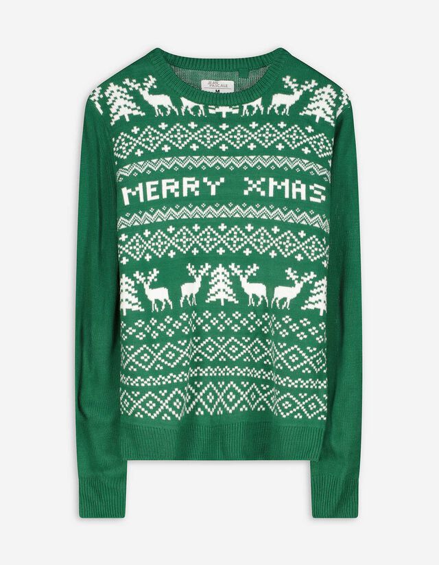 Pullover - Christmas - gr&uuml;n