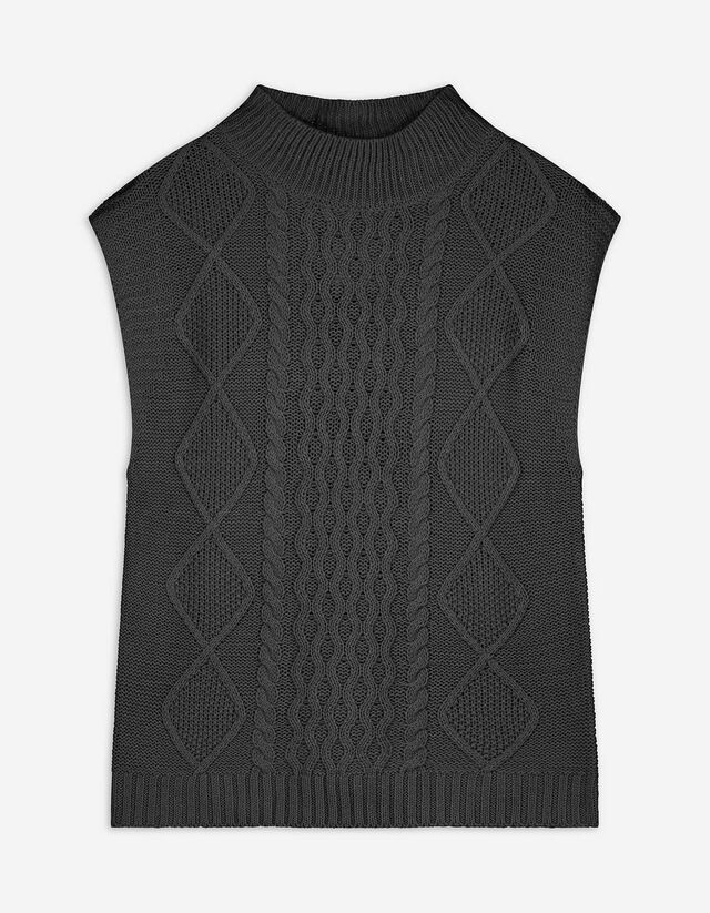 Pullover - &Auml;rmellos - schwarz