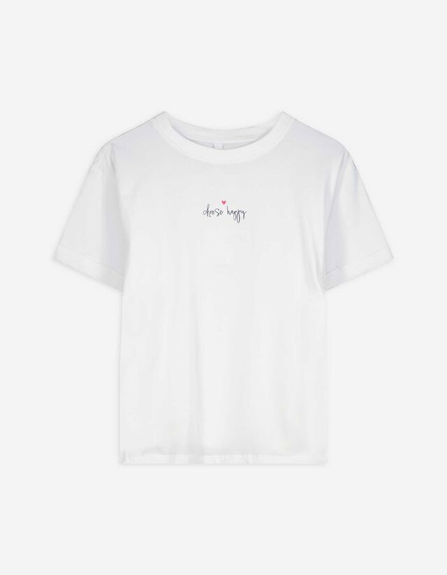 Umstandsshirt - Print - wei&szlig;