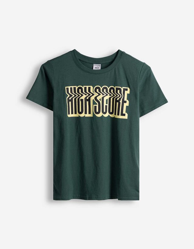 T-Shirt - Frontprint - dunkelgr&uuml;n