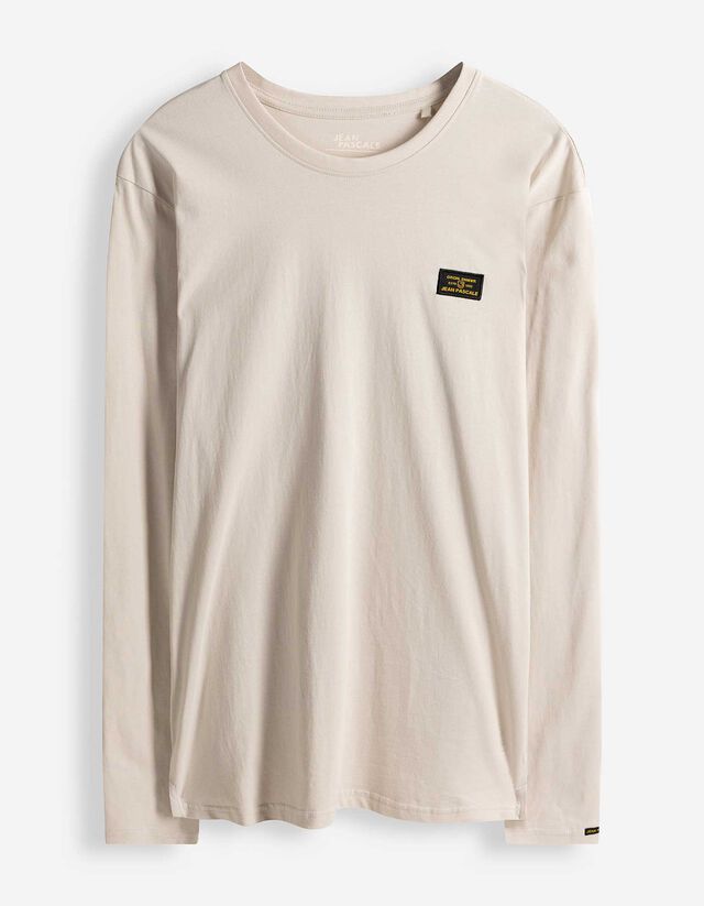 Langarmshirt - einfarbig - wei&szlig;