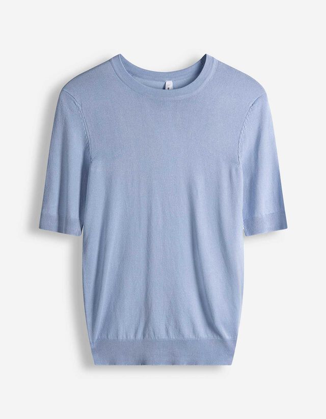 Pullover - Kurze &Auml;rmel - hellblau