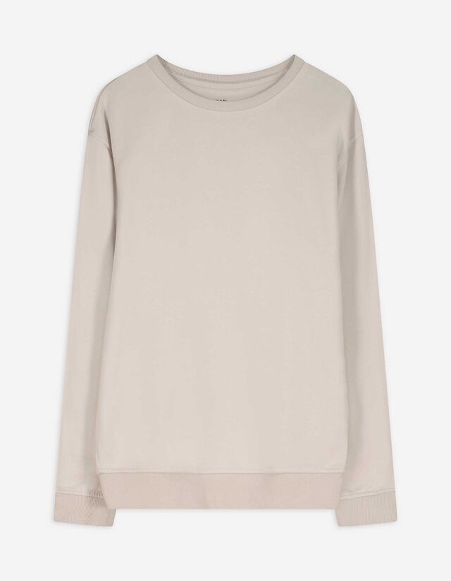 Sweatshirt - Relax Fit - wei&szlig;