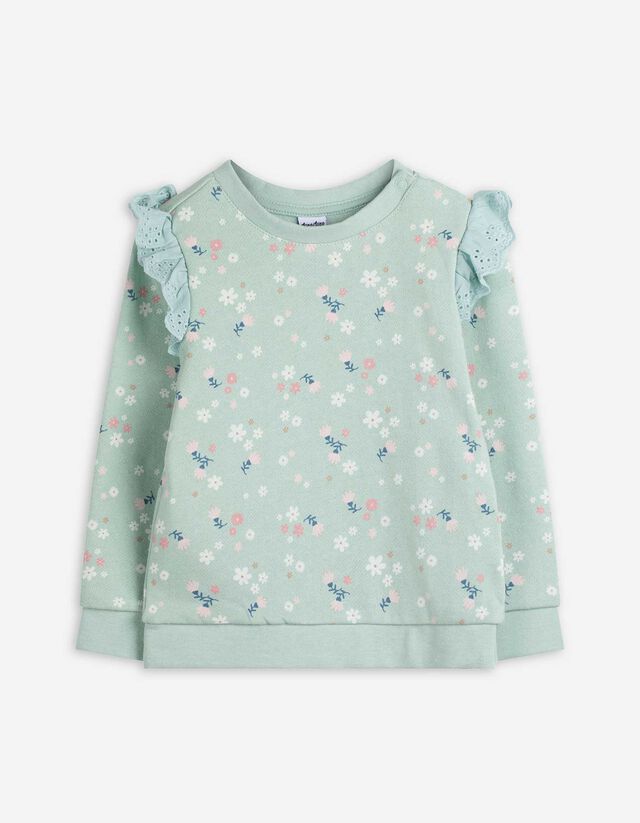 Sweatshirt - Lochspitze - hellgr&uuml;n