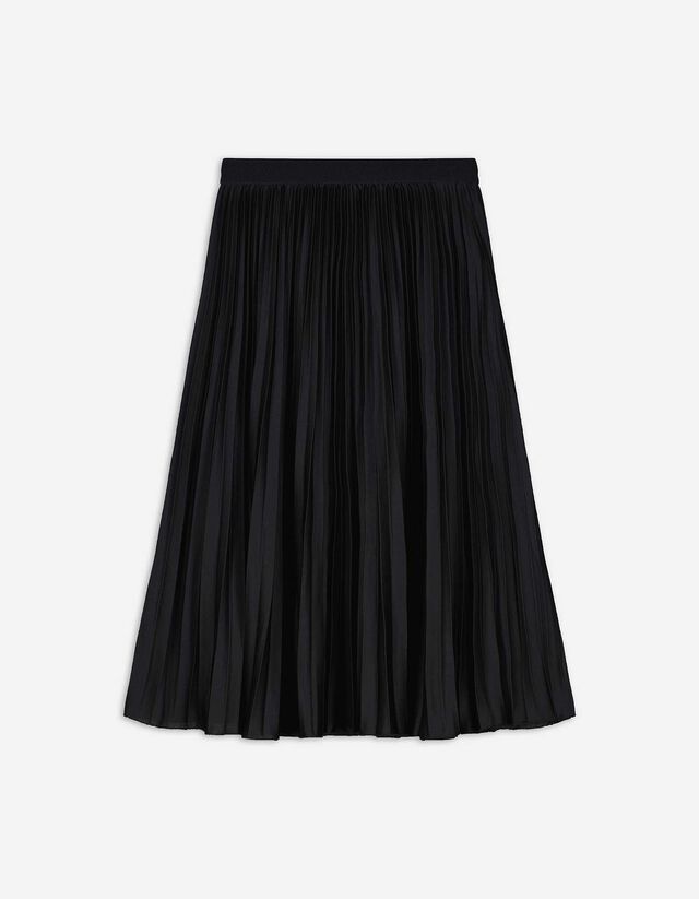 Faltenrock - Plisseefalten - schwarz
