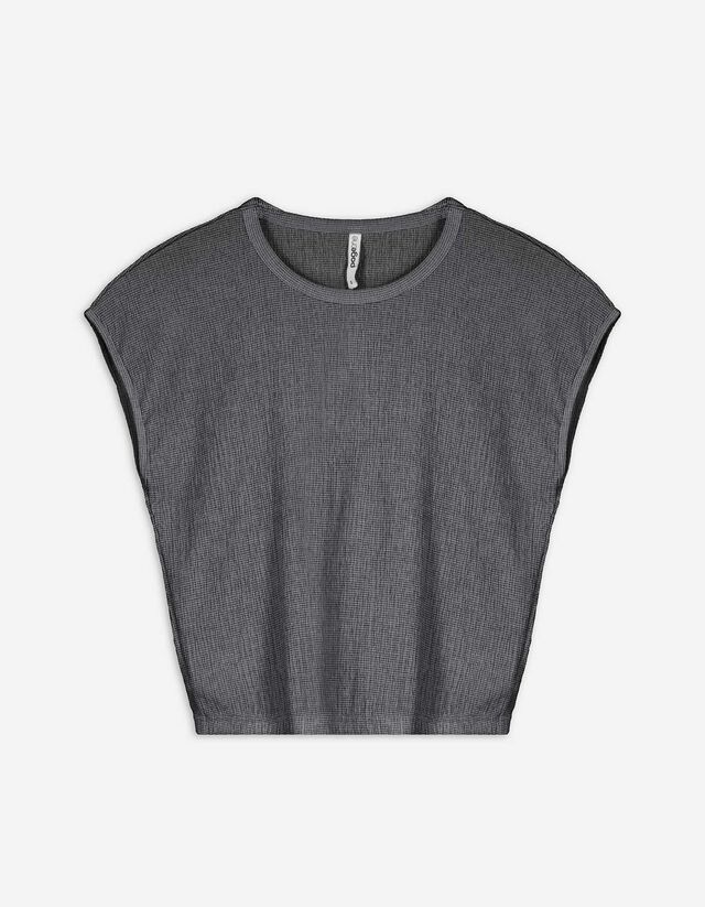 T-Shirt - Loose Fit - dunkelgrau