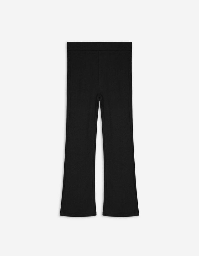 Leggings - Gerippt - schwarz