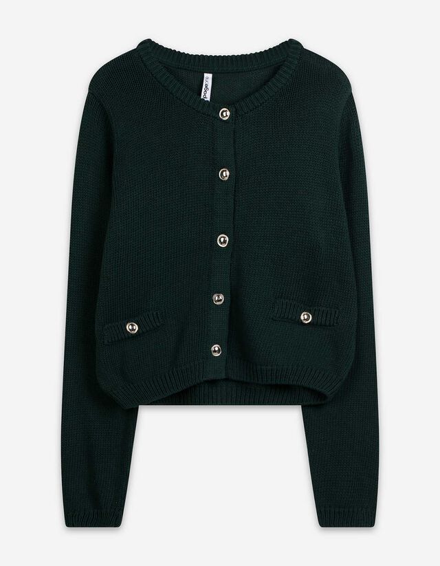 Cardigan - Knopfleiste - gr&uuml;n