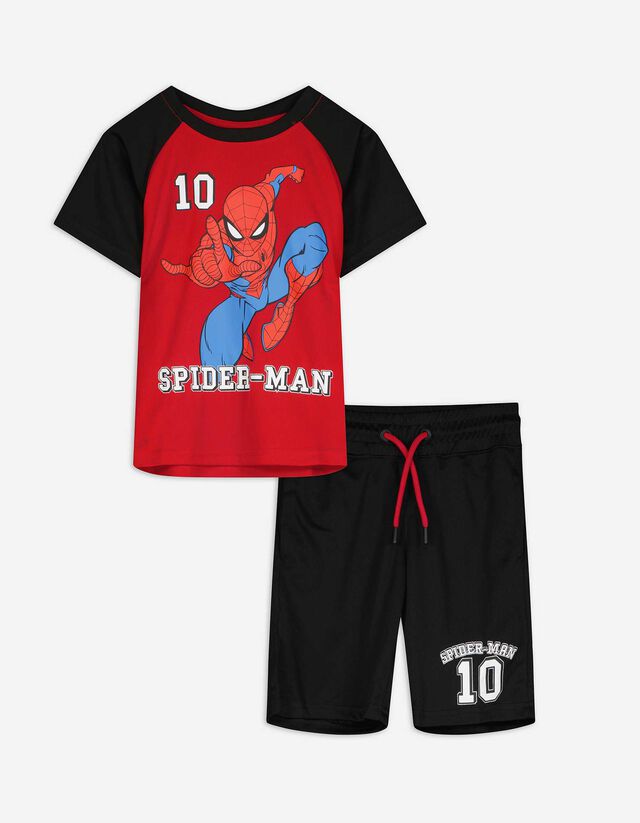 Set aus T-Shirt und Hose - Spiderman - rot