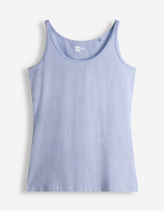 Top - Stretchanteil - hellblau