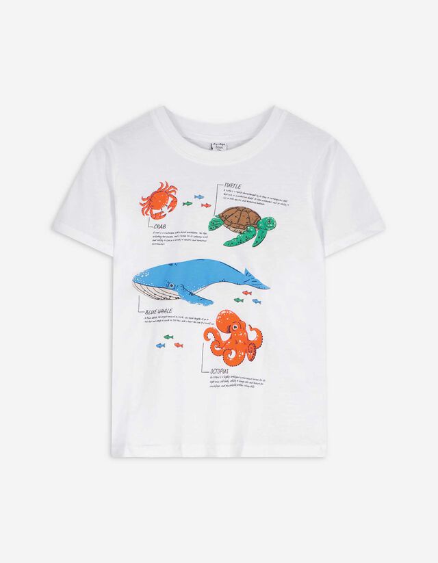 T-Shirt - Frontprint - wei&szlig;