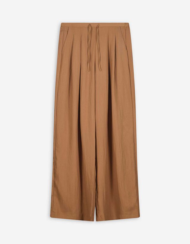 Hose - Weites Bein - hellbraun