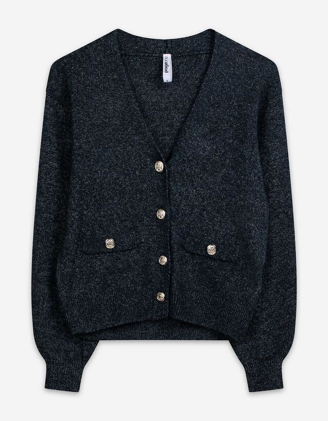 Cardigan - Knopfleiste - dunkelblau