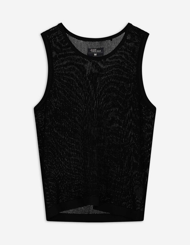 Tanktop - Strick - schwarz