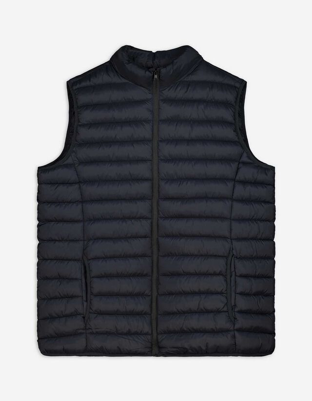 Steppweste - Stehkragen - dunkelblau