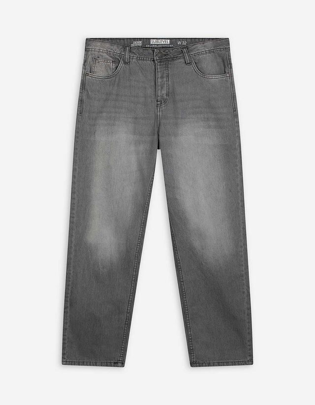 Jeans - Wascheffekte - grau