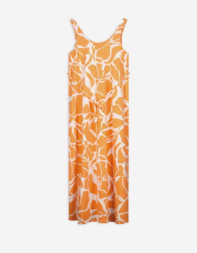 Umstandskleid - Allover-Muster - orange