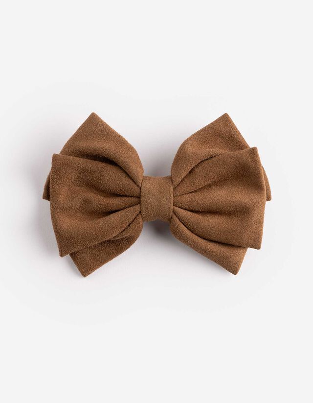 Haarklammer - Schleifen - braun