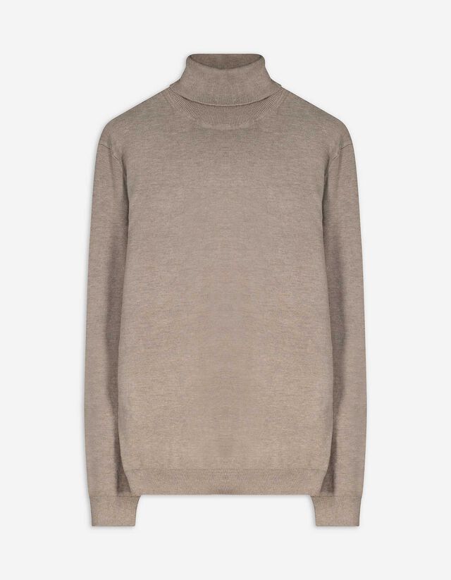 Pullover - Rollkragen - hellbraun