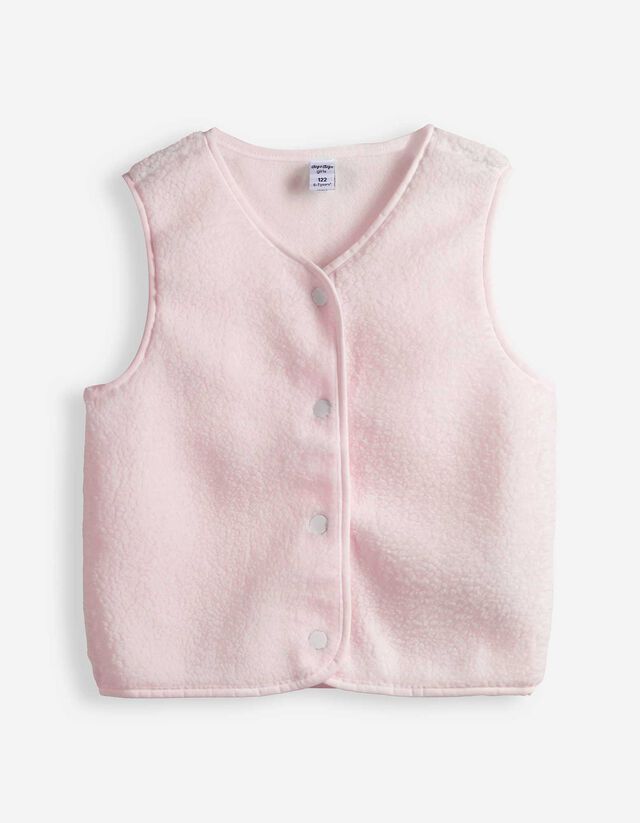 Weste - Teddyfell - rosa