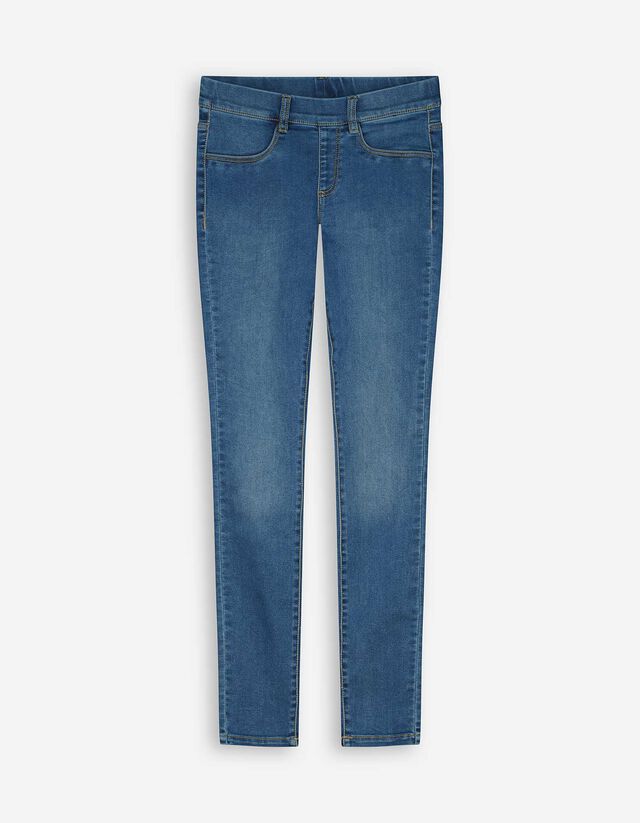 Jeggings - Kn&ouml;chellang - blau
