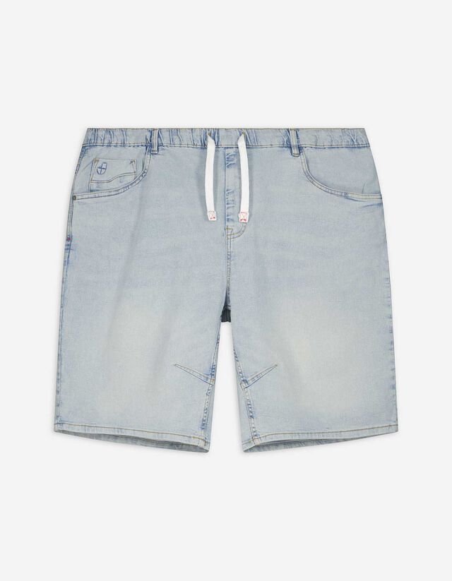 Jeansshorts - Jogger Fit - hellblau