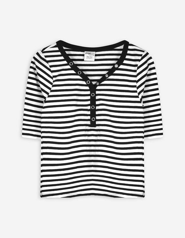 T-Shirt - Allover-Muster - wei&szlig;