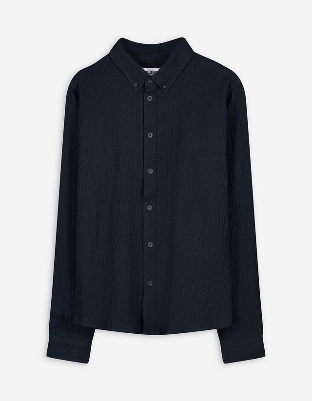 Hemd - einfarbig - dunkelblau