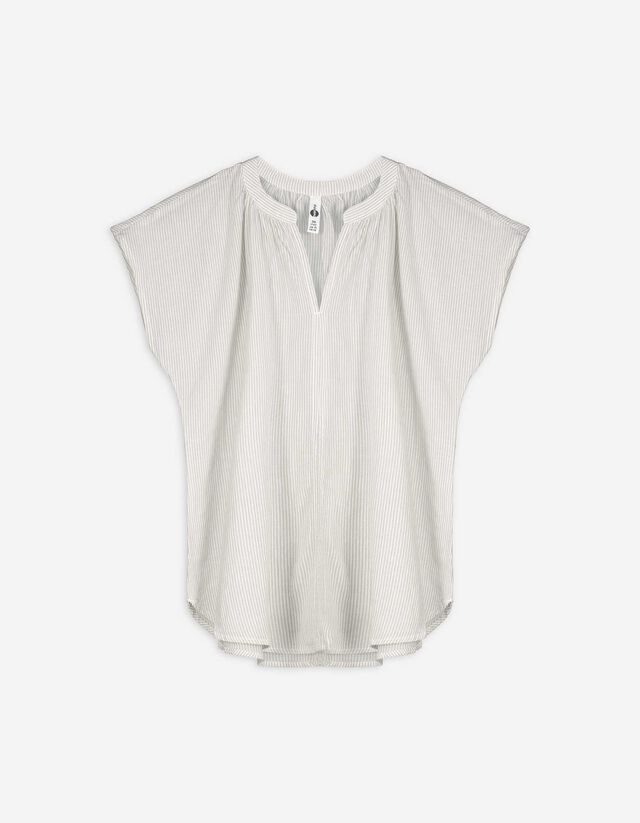 Bluse - V-Ausschnitt - hellgr&uuml;n