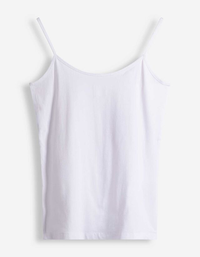 Top - einfarbig - wei&szlig;