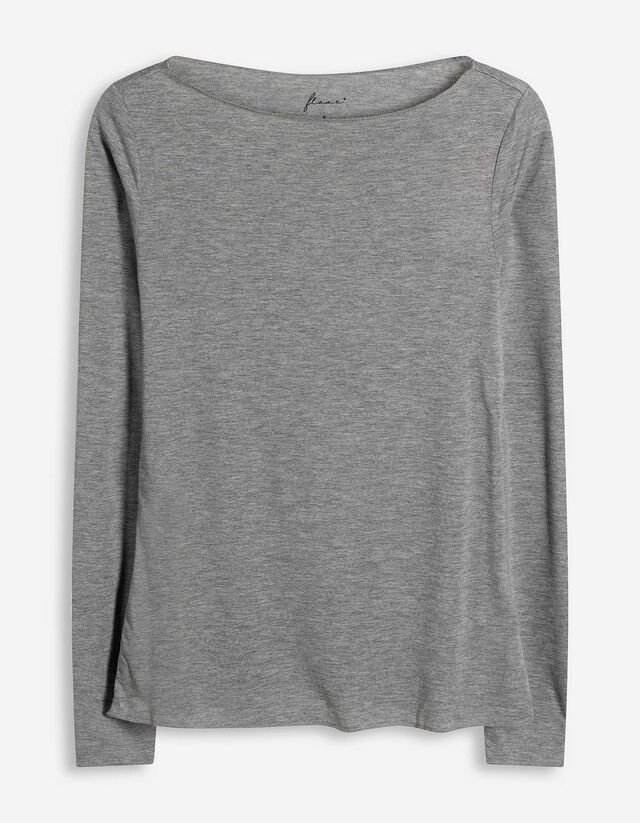 Unterhemd - Viskose-Mix - hellgrau