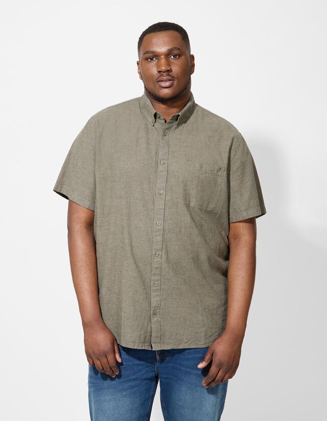 Hemd - Hemdkragen - dunkelgr&uuml;n