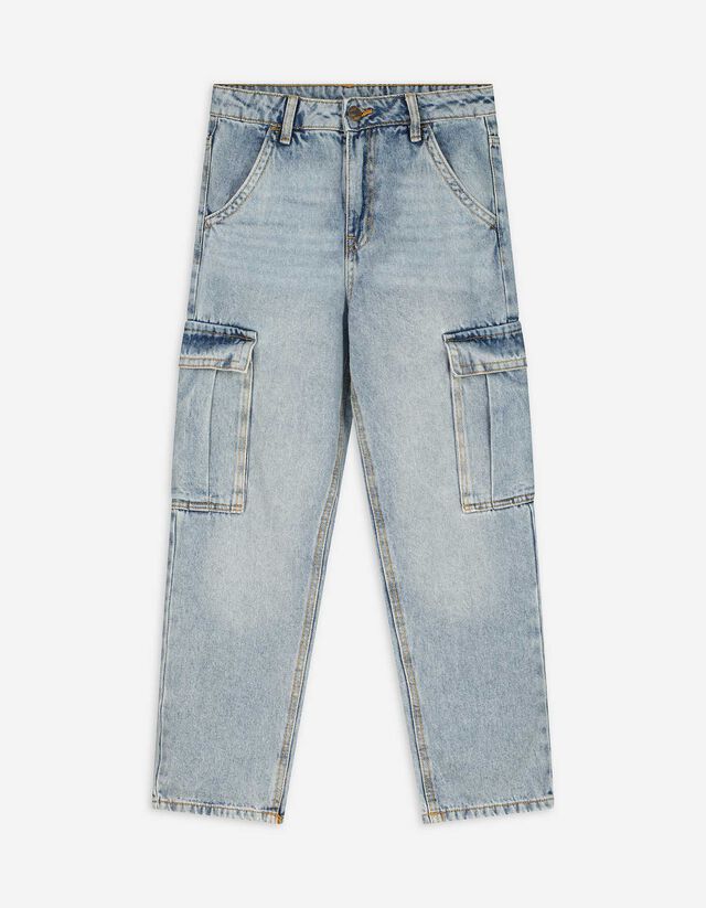 Cargohose - Denim - hellblau