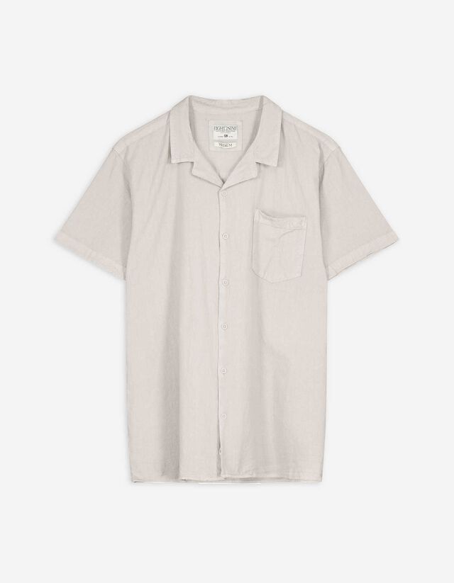 Hemd - Baumwolle - hellgrau