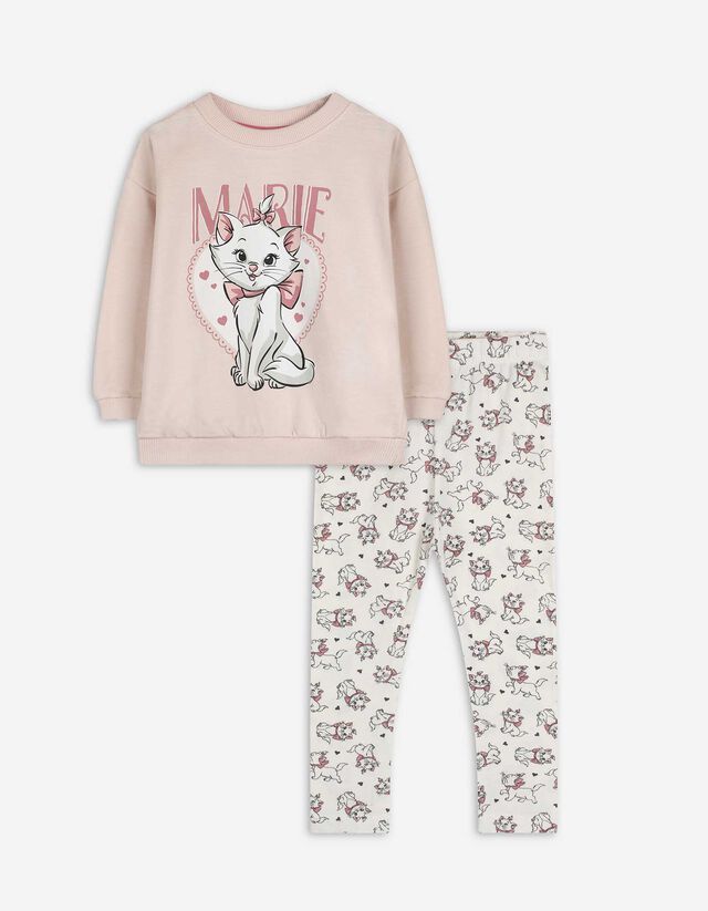 Set aus Sweatshirt und Leggings - Aristocats - rosa