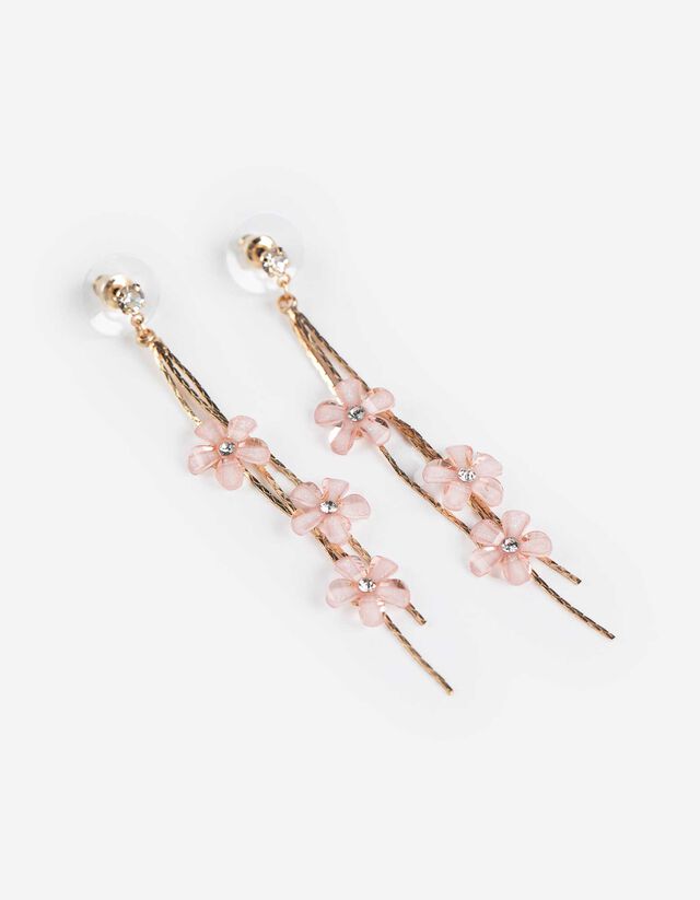 Ohrringe - Ziersteine - goldfarben