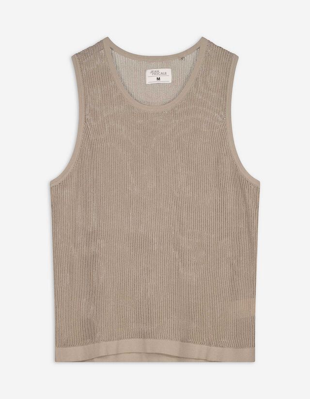Tanktop - Strick - beige