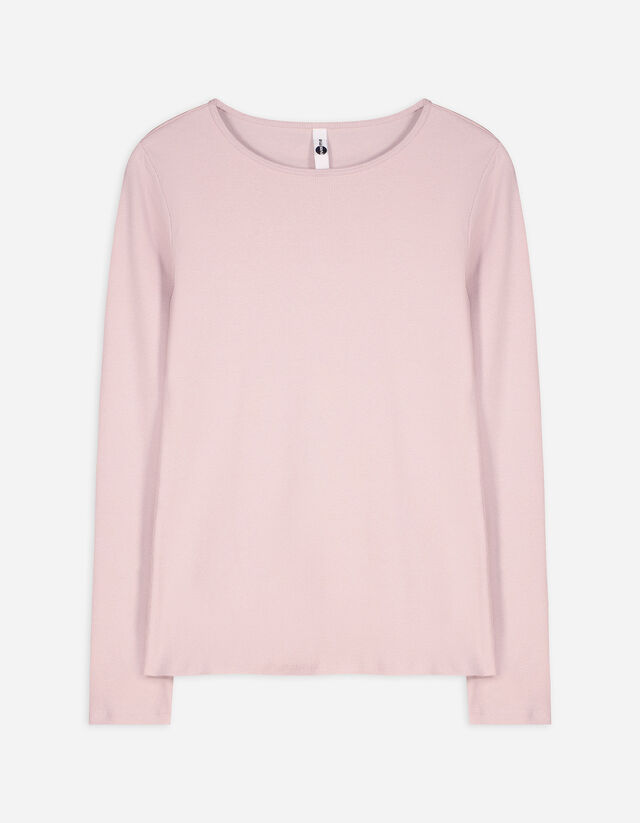 Shirt - Rippenstruktur - lila