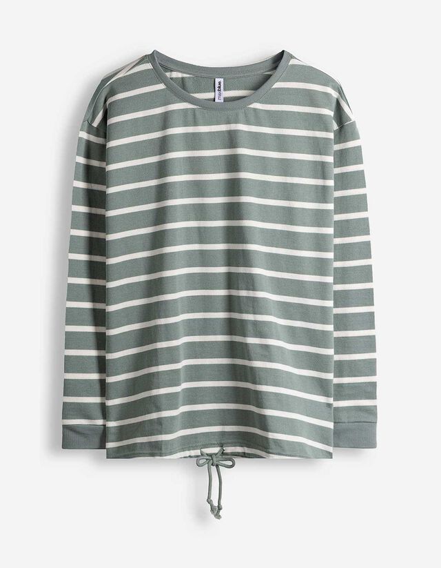 Pullover - Kordel - t&uuml;rkis