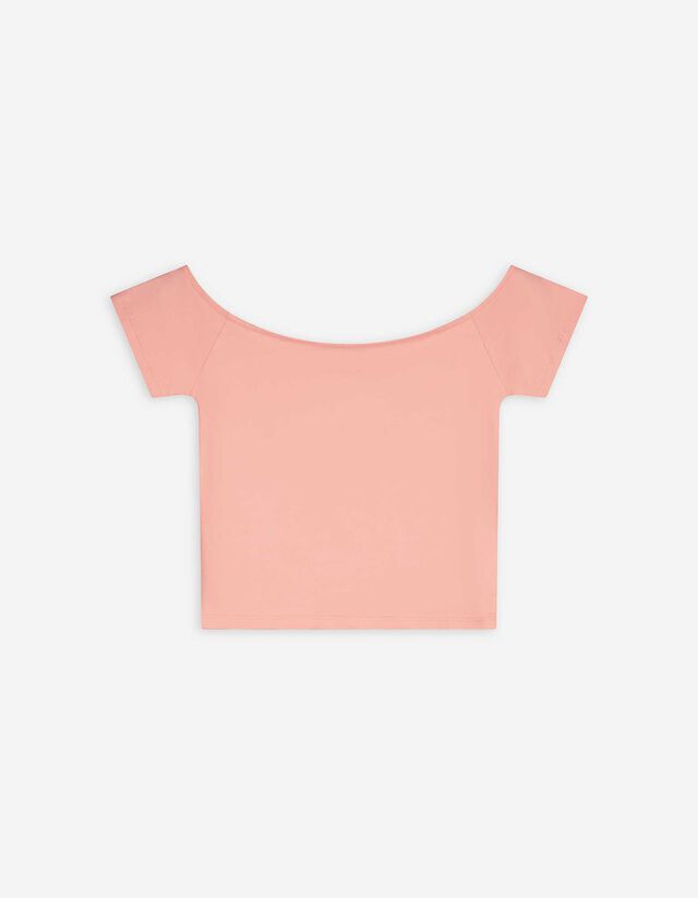 T-Shirt - Schulterfrei - orange